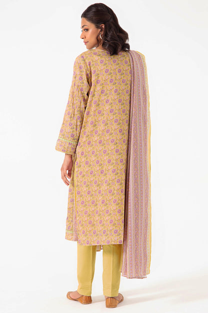 Stitched 3 Piece Embroidered Lawn Suit