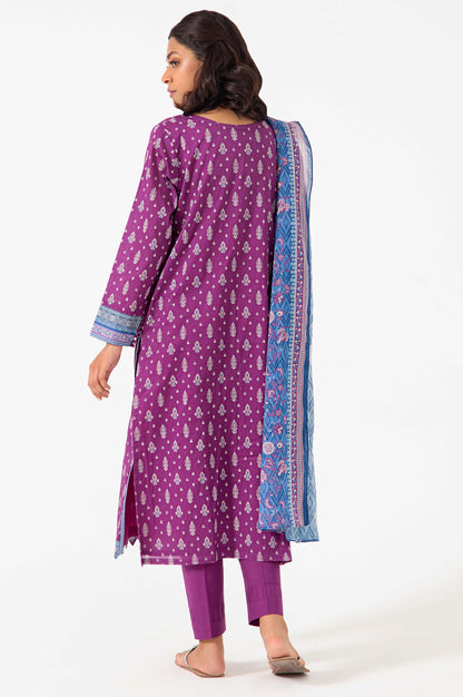 Stitched 3 Piece Embroidered Lawn Suit