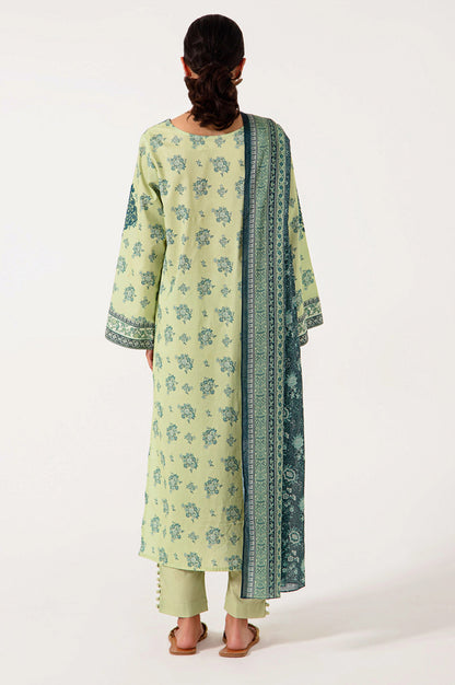 Stitched 3 Piece Embroidered Lawn Suit