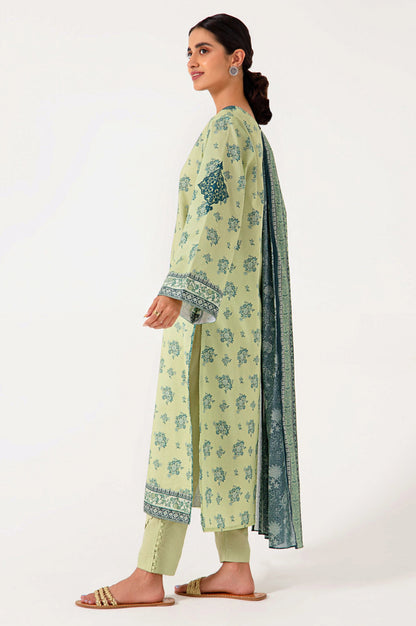 Stitched 3 Piece Embroidered Lawn Suit