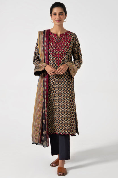 Stitched 3 Piece Embroidered Lawn Suit