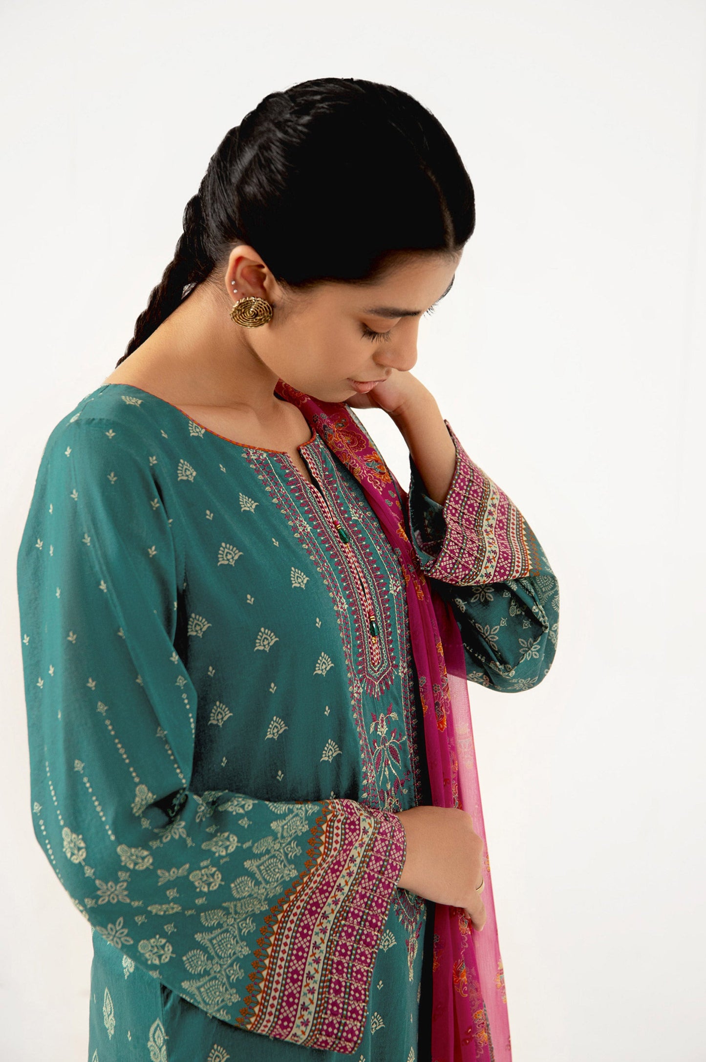 Stitched 2 Piece Embroidered Lawn Suit