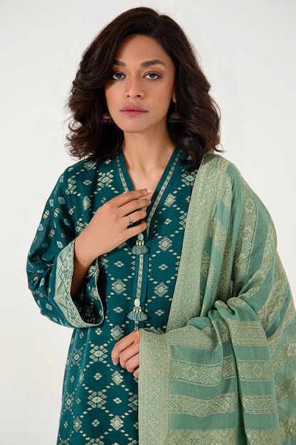 Stitched 3 Piece Dyed Jacquard Suit