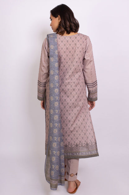 Stitched 3 Piece Embroidered Cottel Suit