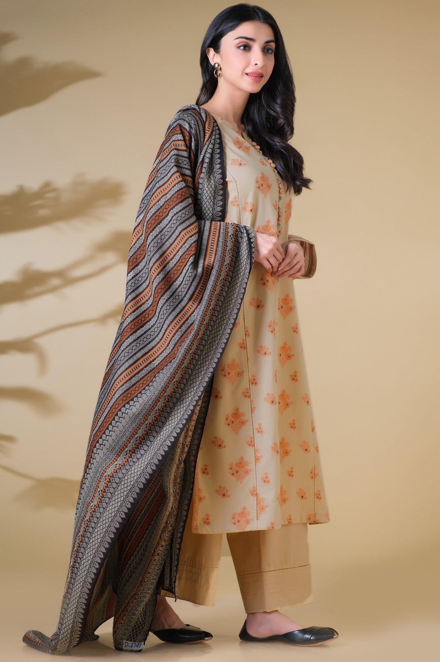 Unstitched 3 Piece Dyed Jacquard Suit