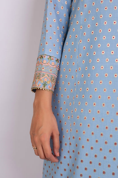 Unstitched 3 Piece Embroidered Maysuri Jacquard Suit