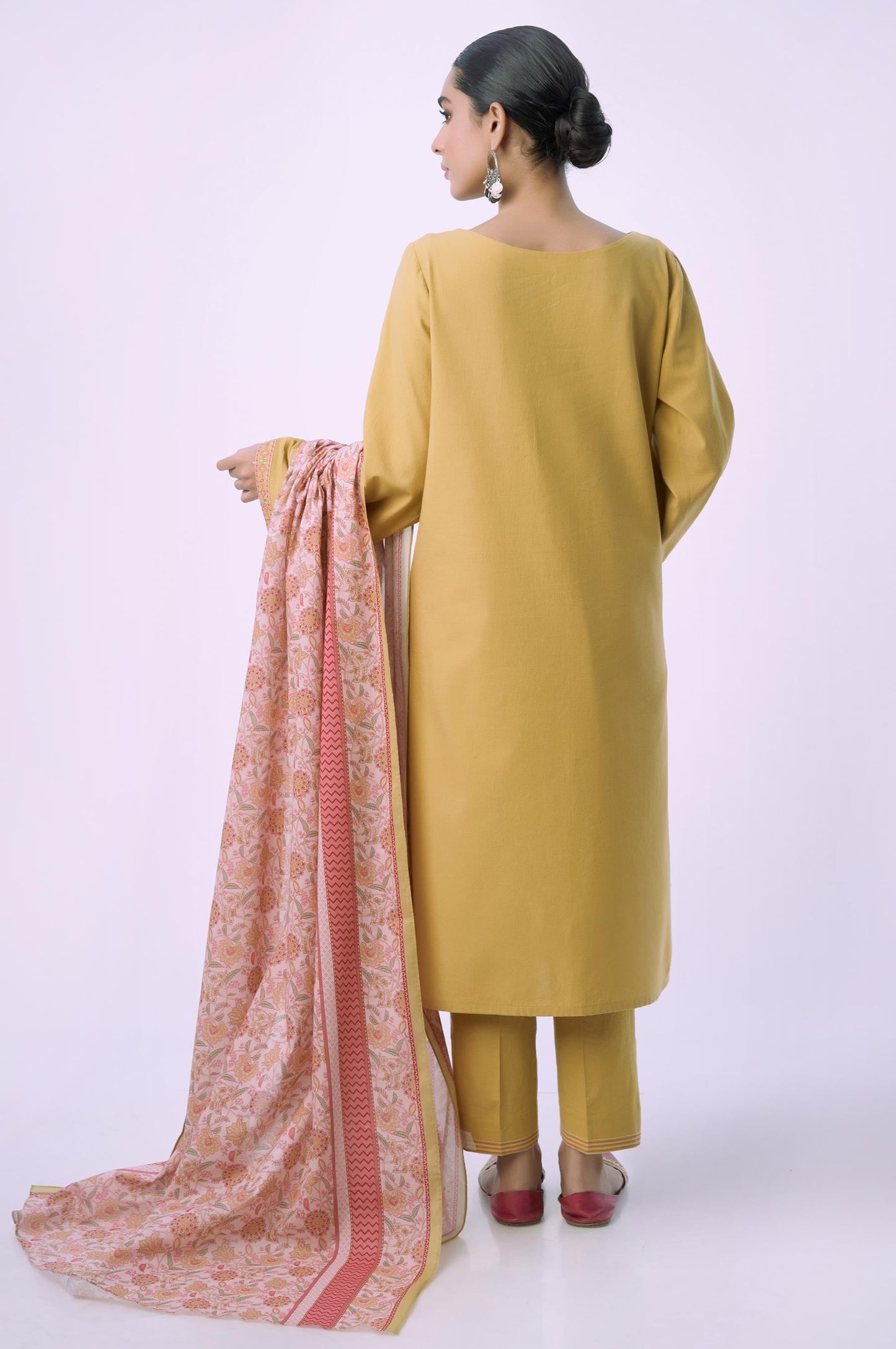 Stitched 3 Piece Embroidered Cambric Suit