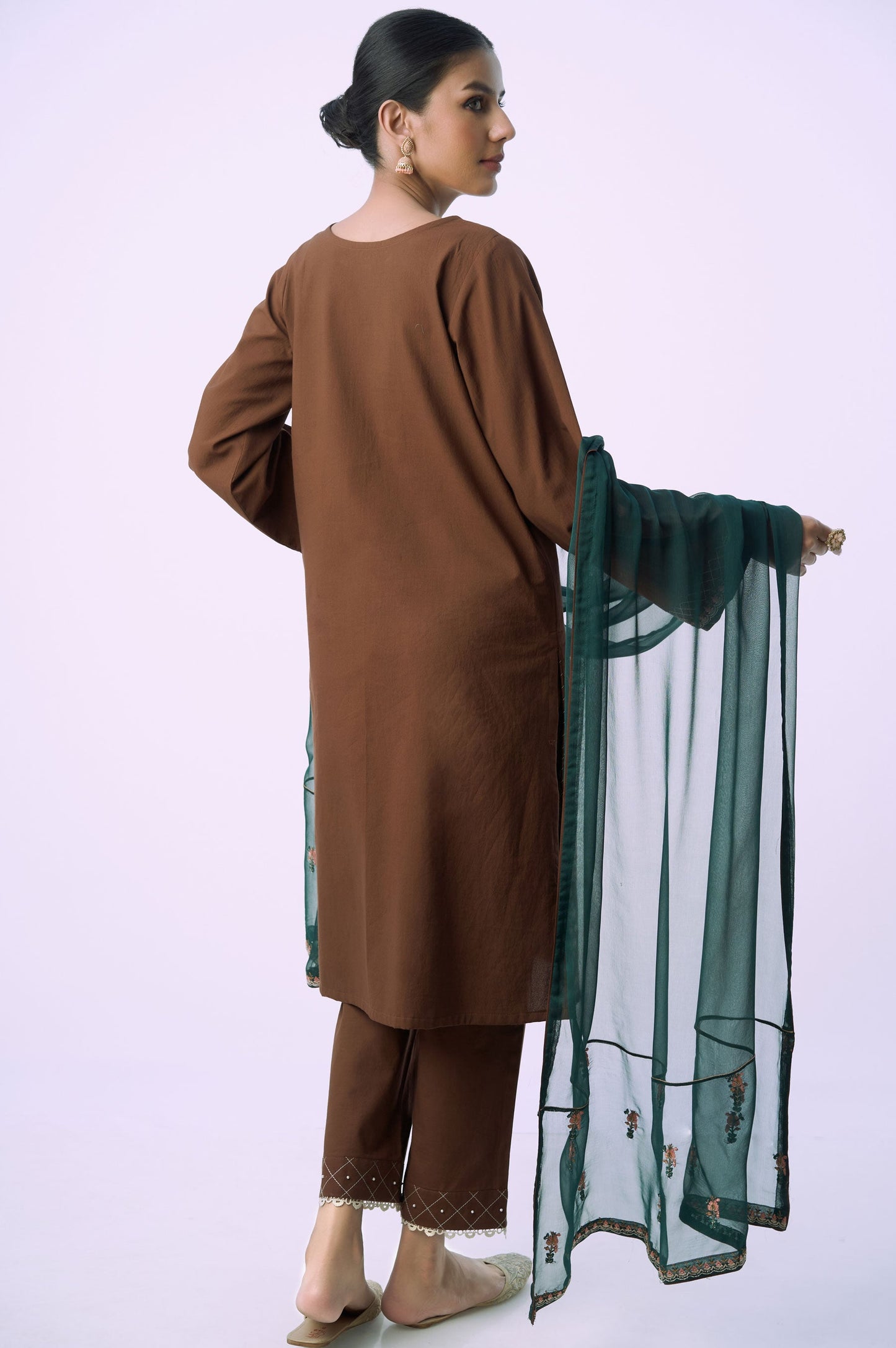 Unstitched 3 Piece Embroidered Cambric Suit