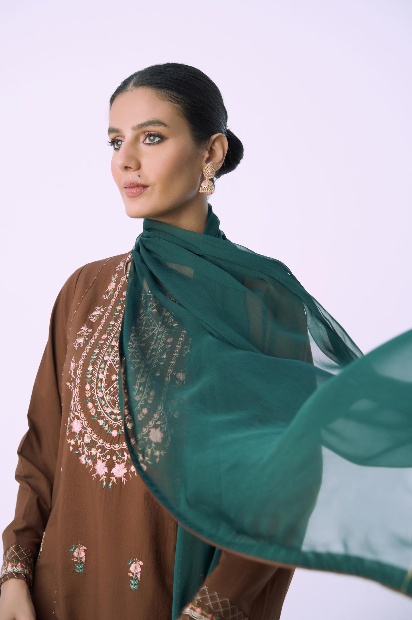 Unstitched 3 Piece Embroidered Cambric Suit