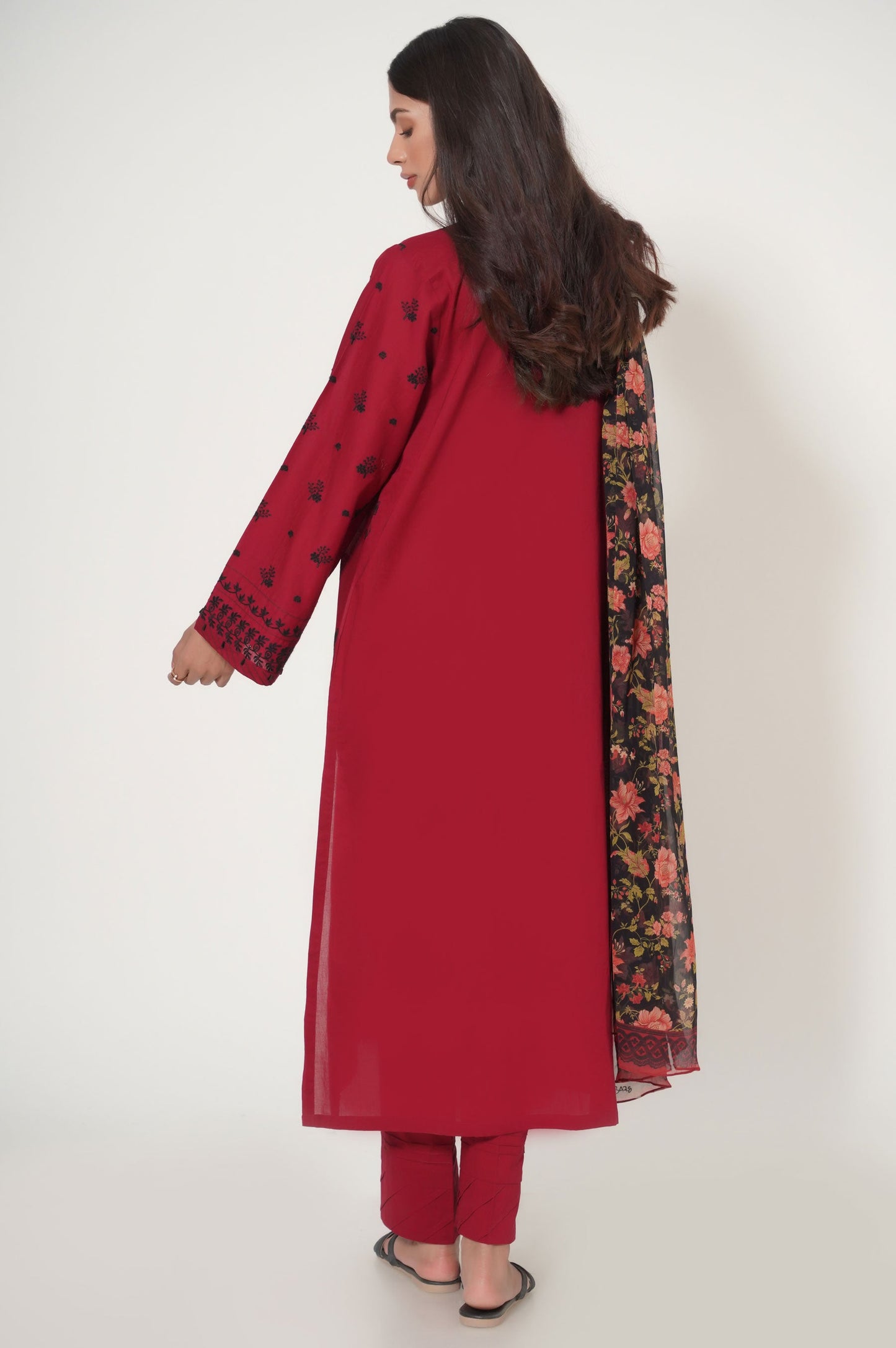 Stitched 3 Piece Chikankari Suit