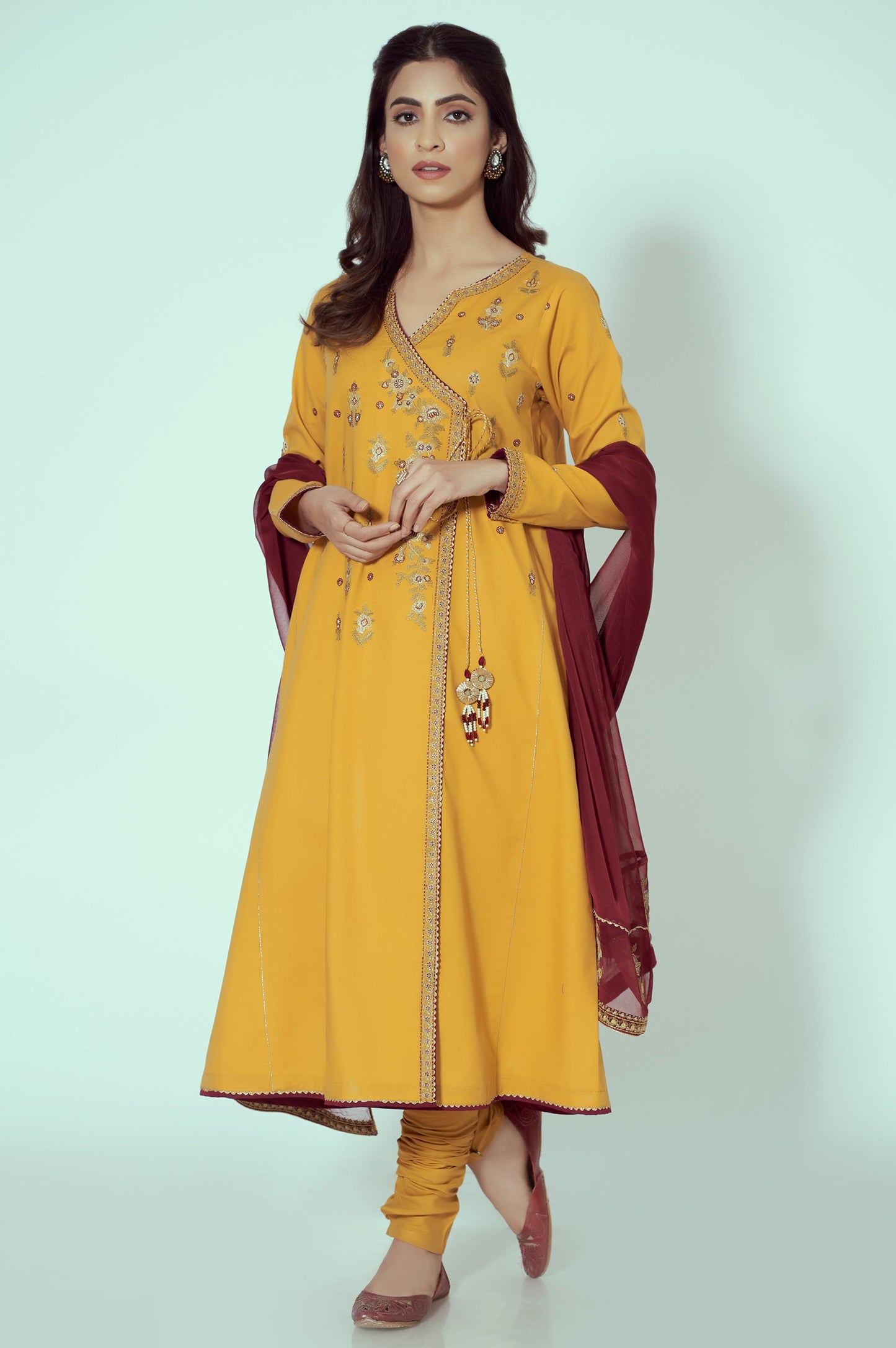 Unstitched 3 Piece Embroidered Cambric Suit