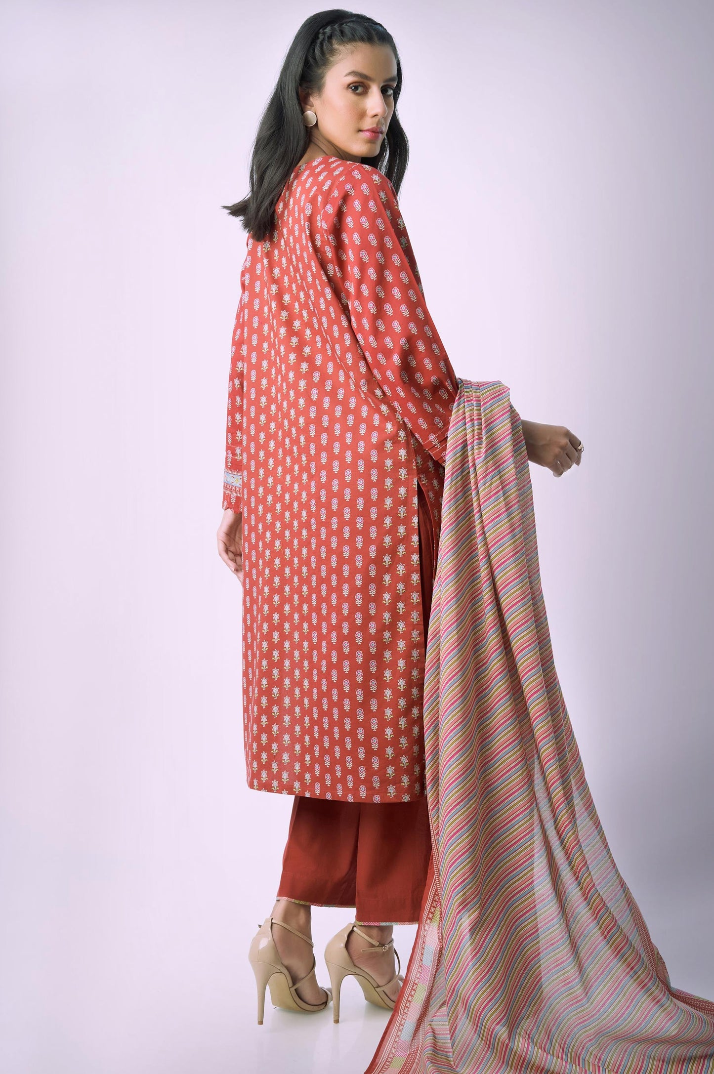 Stitched 3 Piece Printed Lawn Suit