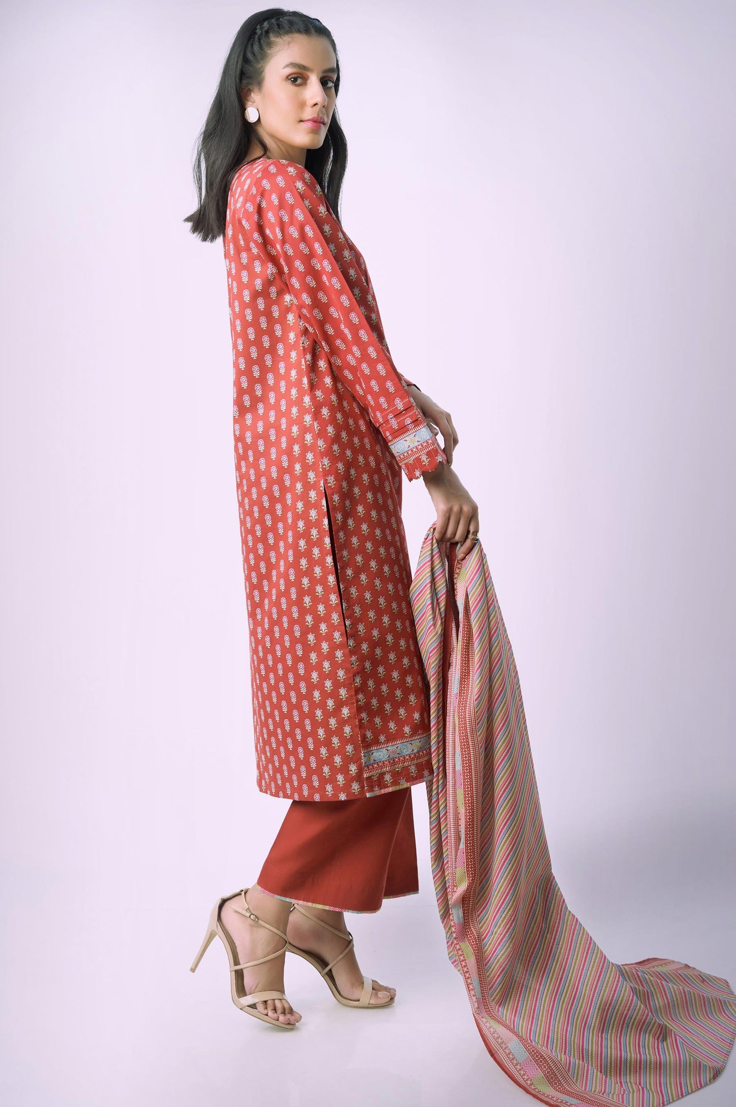 Unstitched 3 Piece Embroidered Lawn Suit