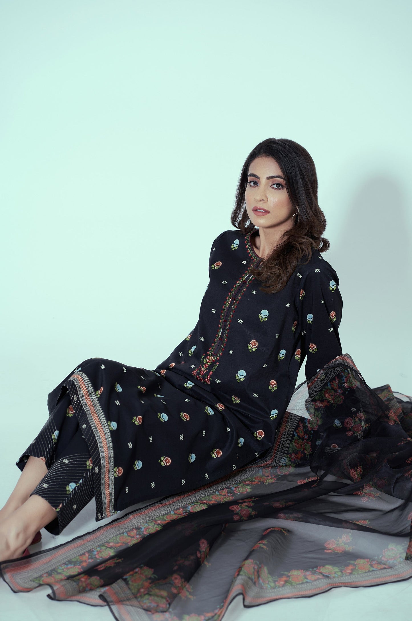 Stitched 3 Piece Printed Lawn Suit