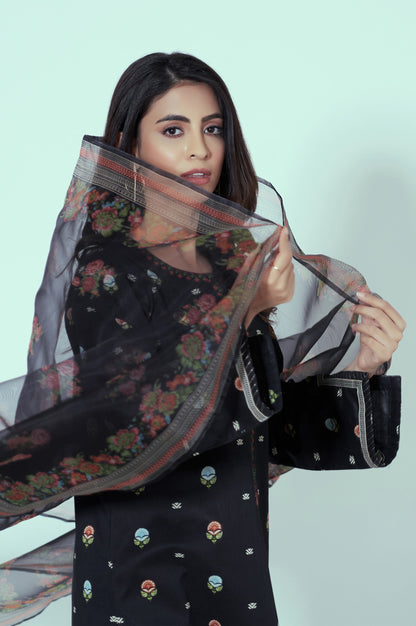 Stitched 3 Piece Printed Lawn Suit