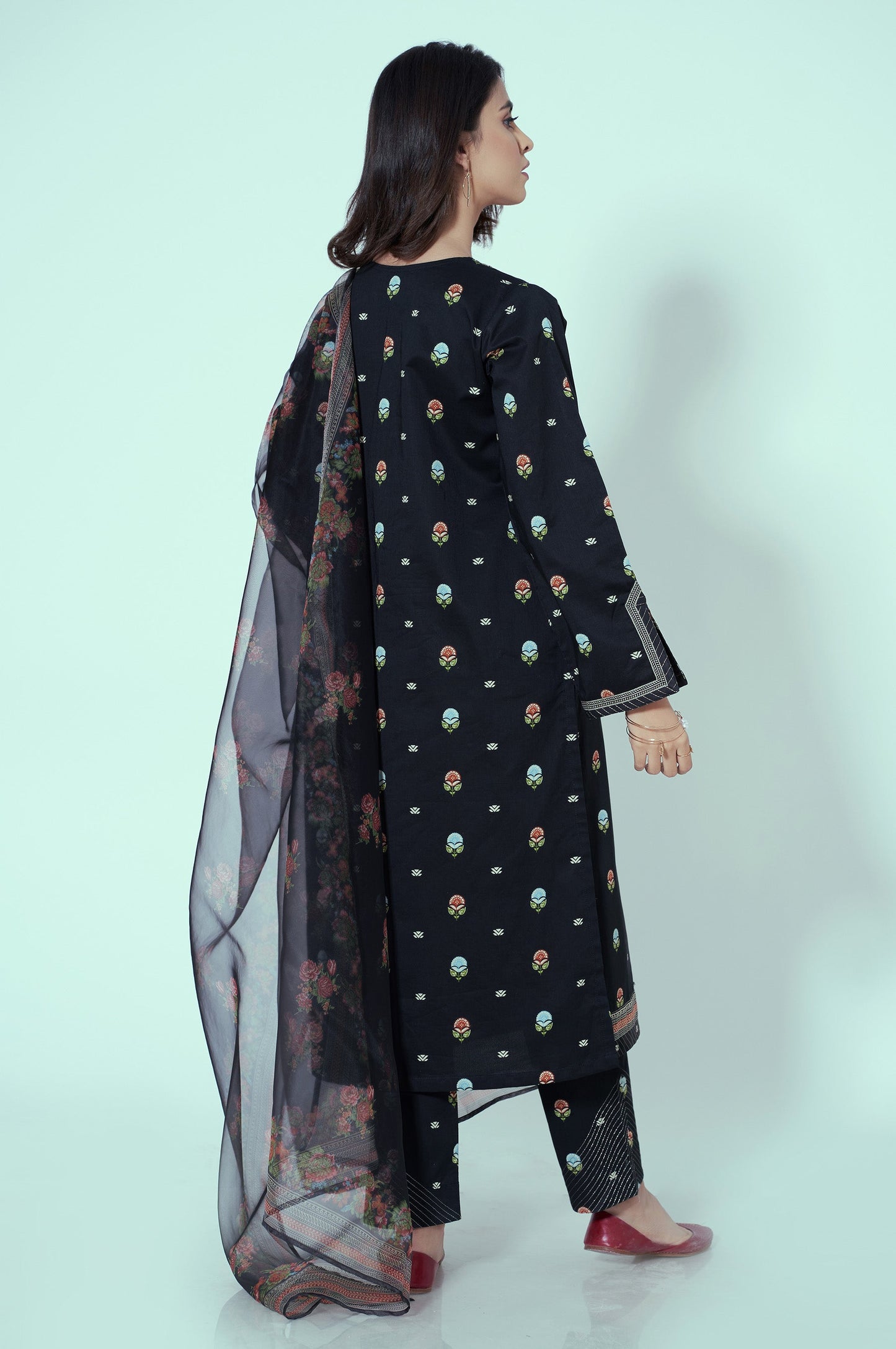 Stitched 3 Piece Printed Lawn Suit