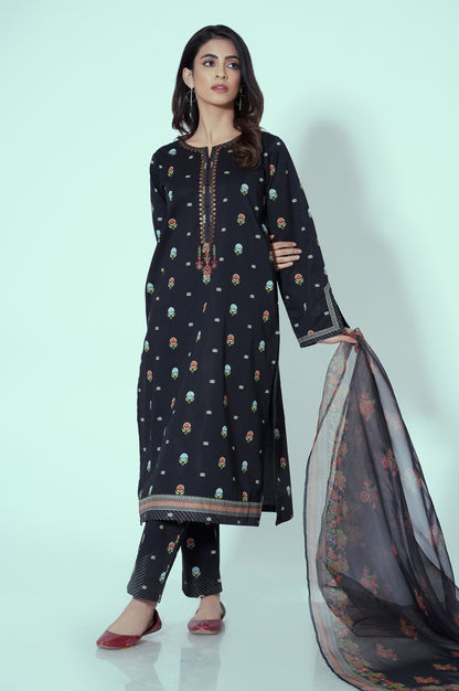 Stitched 3 Piece Printed Lawn Suit