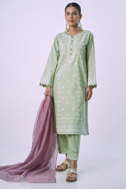 Unstitched 3 Piece Printed Lawn