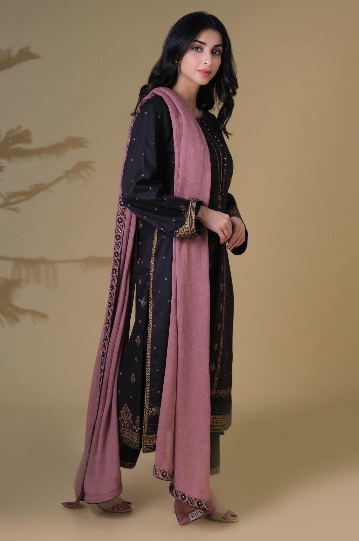 Unstitched 3 Piece Paste Printed Lawn Suit