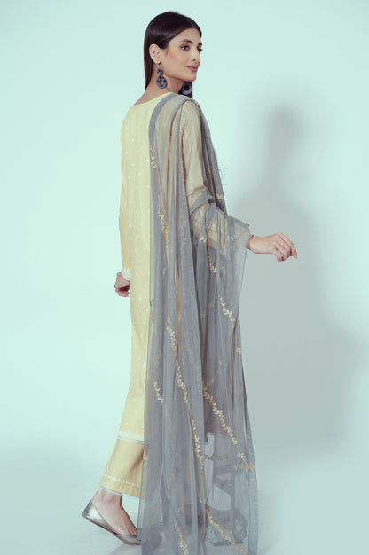 Stitched 3 Piece Embroidered Lawn Suit