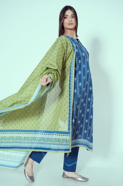 Unstitched 3 Piece Printed Lawn Suit
