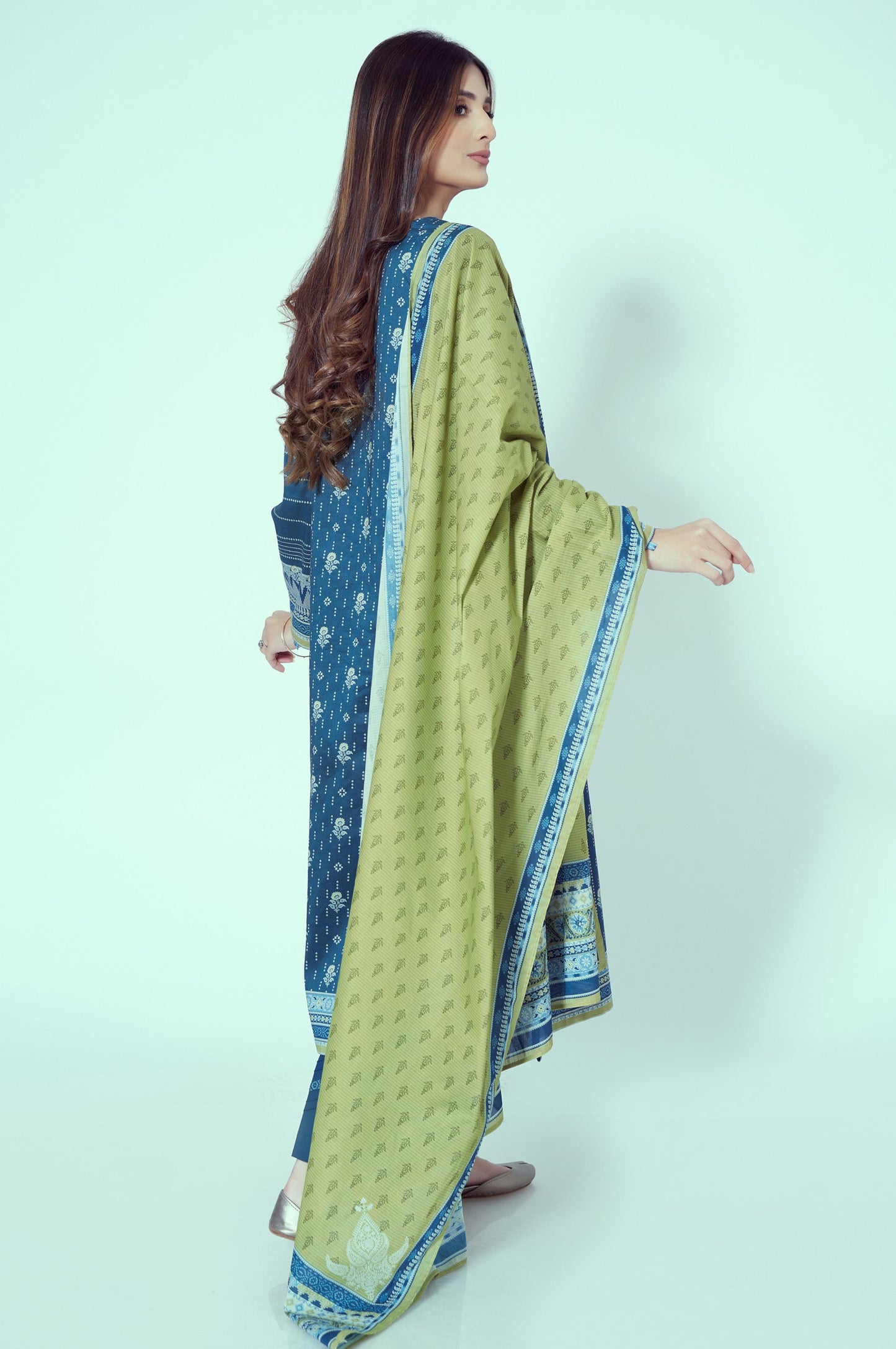 Stitched 3 Piece Printed Lawn Suit