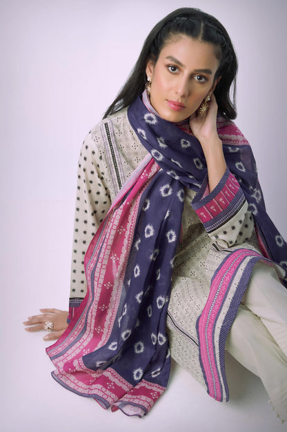 Unstitched 3 Piece Printed Lawn Suit
