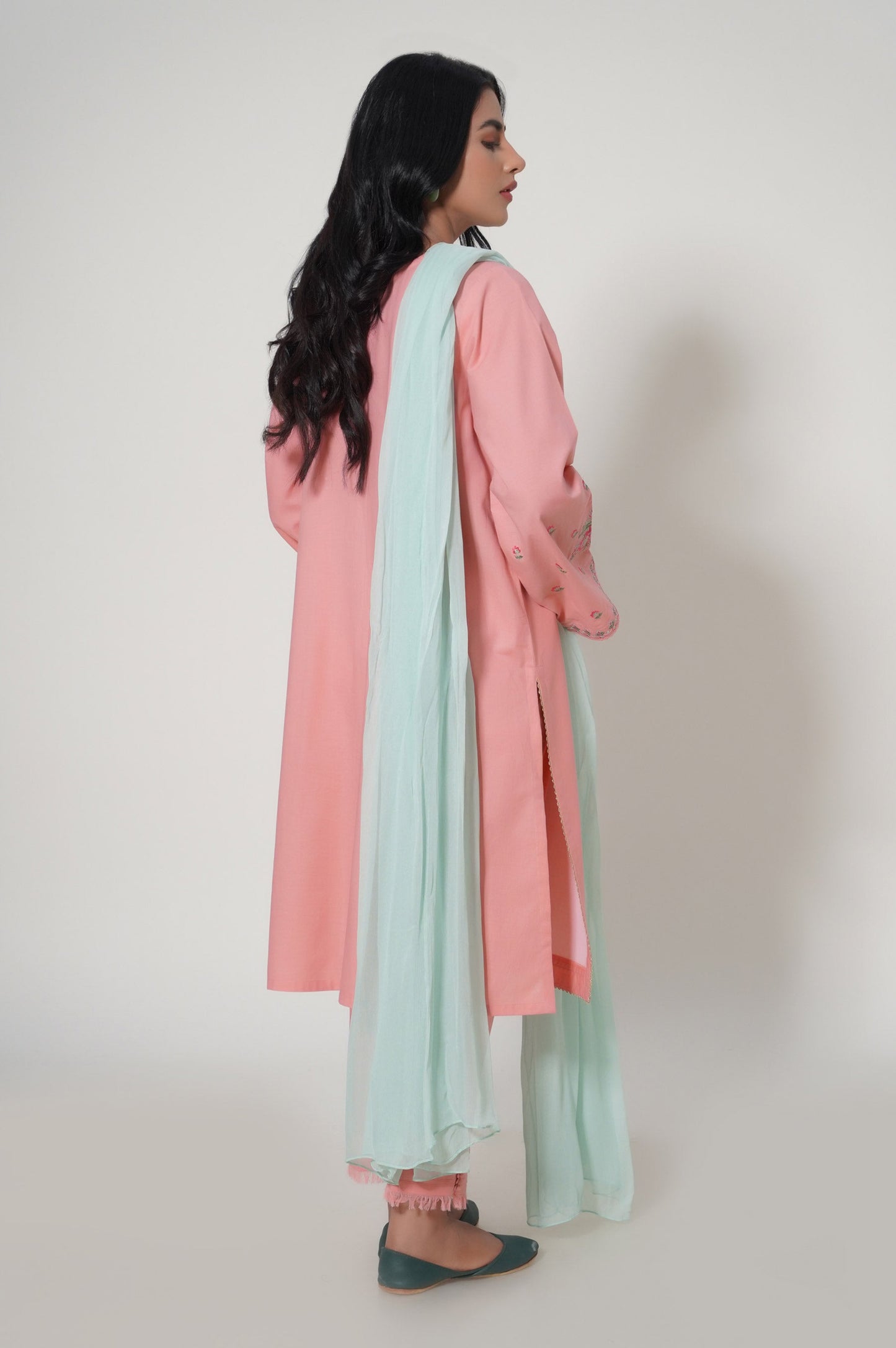 Unstitched 3 Piece Embroidered Cambric Suit