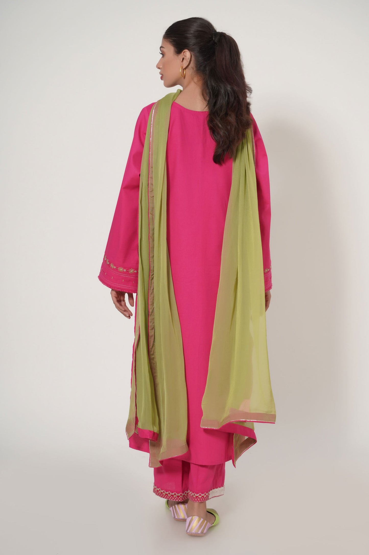 Stitched 3 Piece Embroidered Cambric Suit