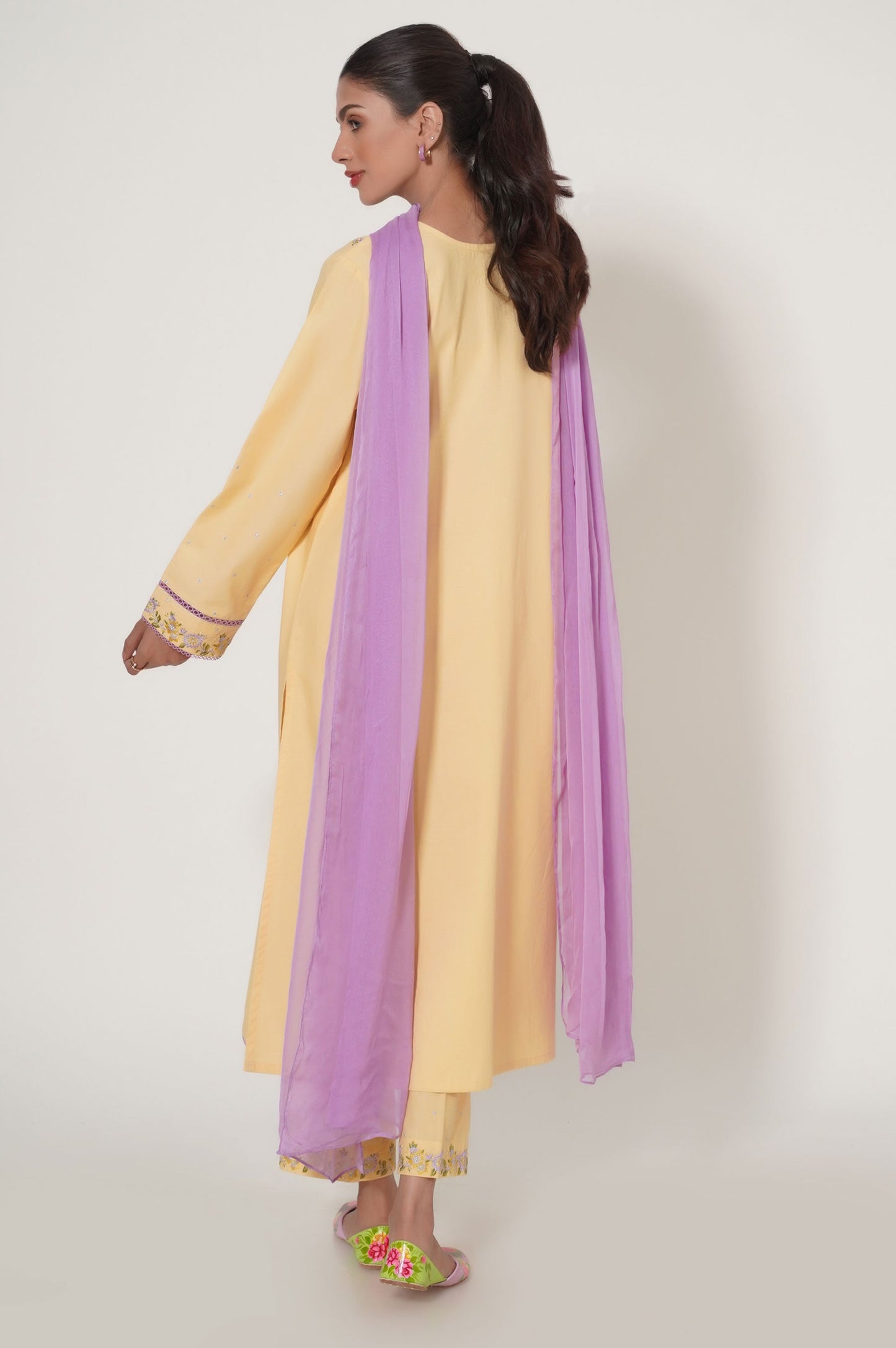 Stitched 3 Piece Embroidered Cambric Suit