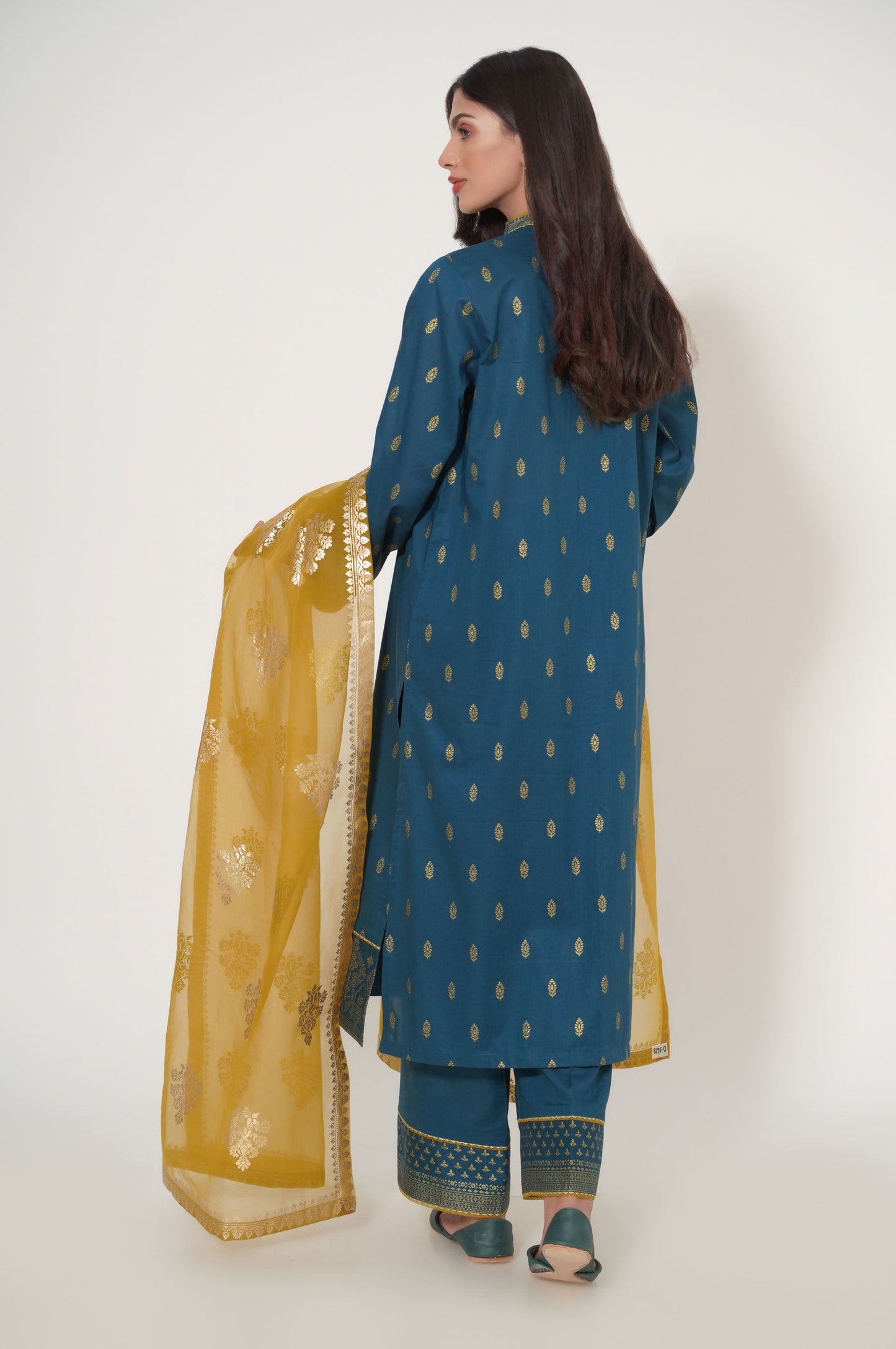 Stitched 3 Piece Paste Printed Lawn