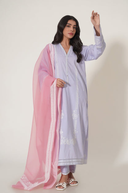 Stitched 3 Piece Puff Printed Lawn Suit