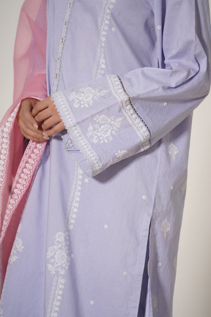 Stitched 3 Piece Puff Printed Lawn Suit