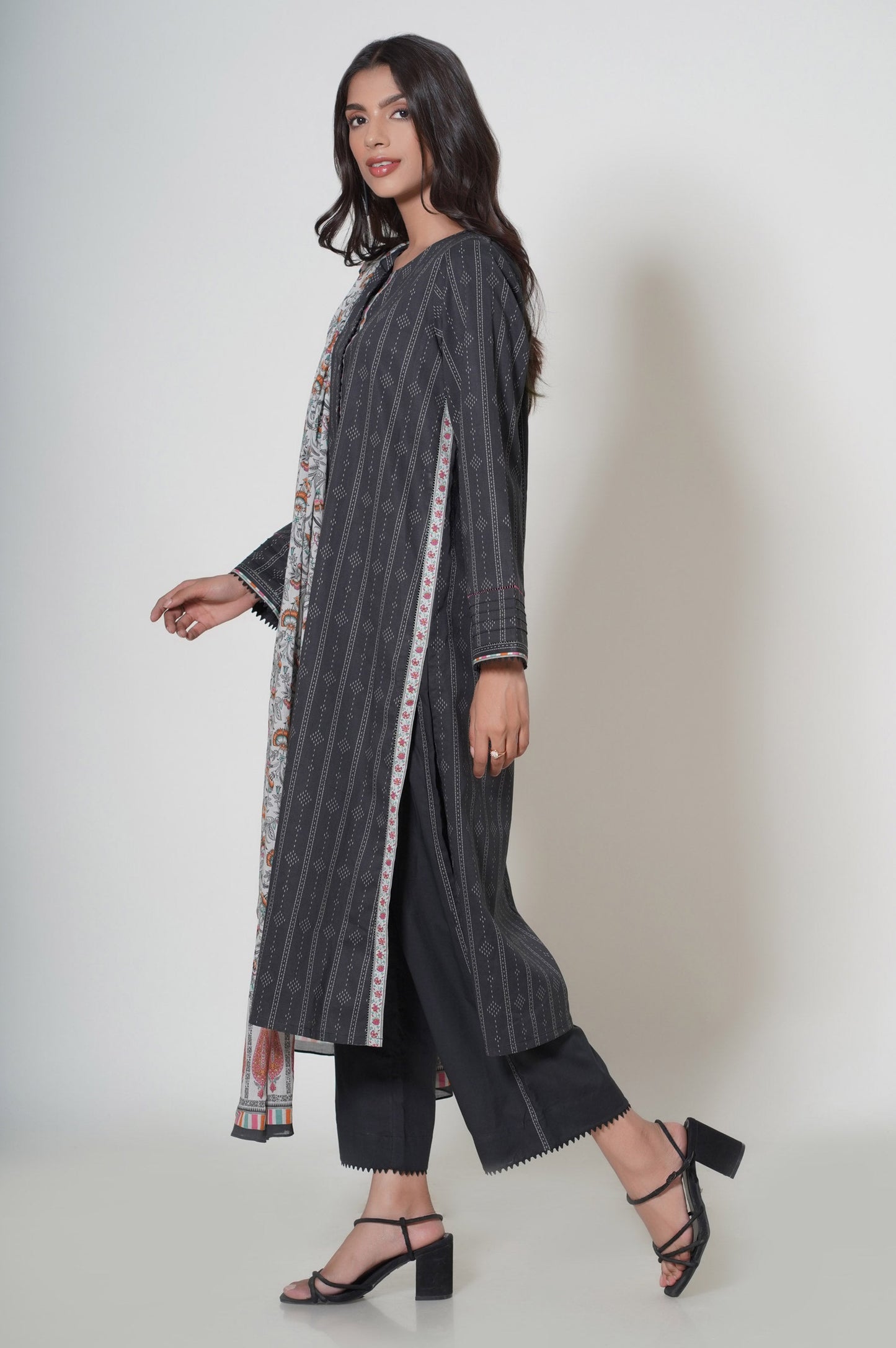 Unstitched 3 Piece Cambric Suit