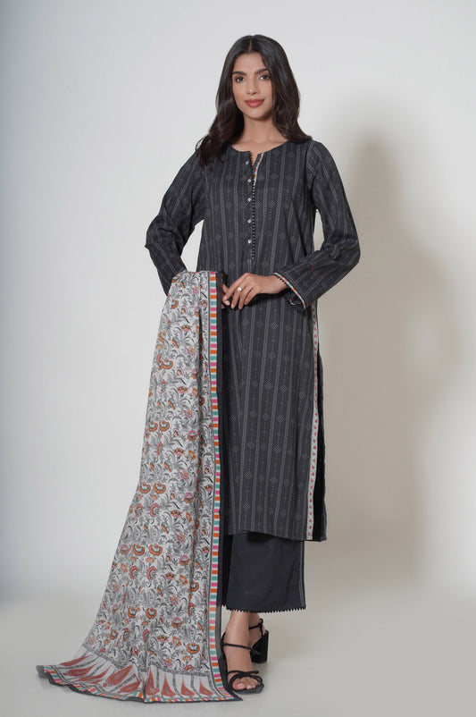 Unstitched 3 Piece Cambric Suit