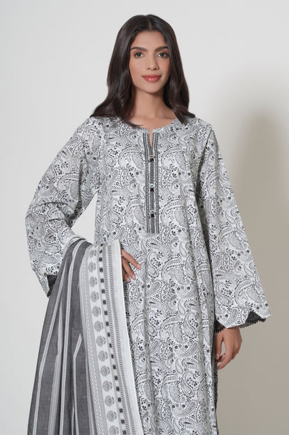 Unstitched 3 Piece Cambric Suit