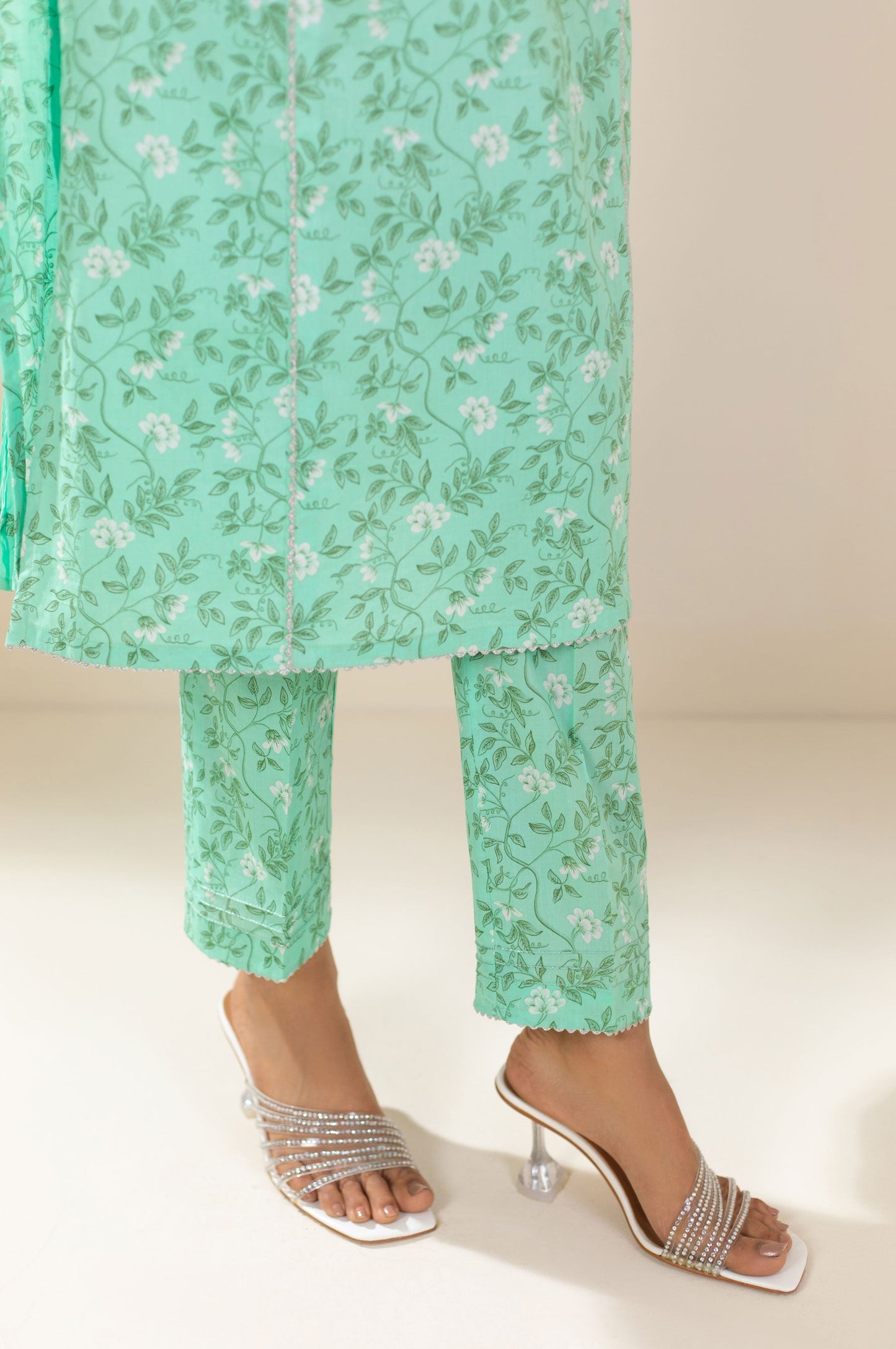 Stitched 3 Piece Embroidered Lawn Suit