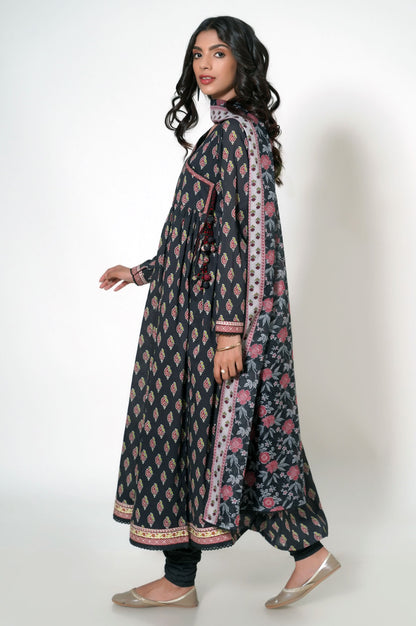 Unstitched 3 Piece Printed Lawn Suit