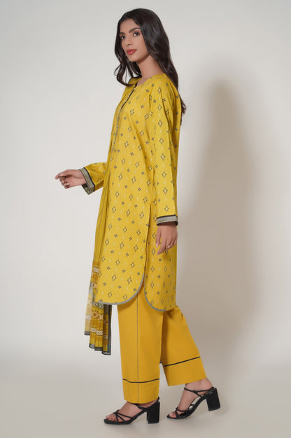 Stitched 3 Piece Lawn Suit