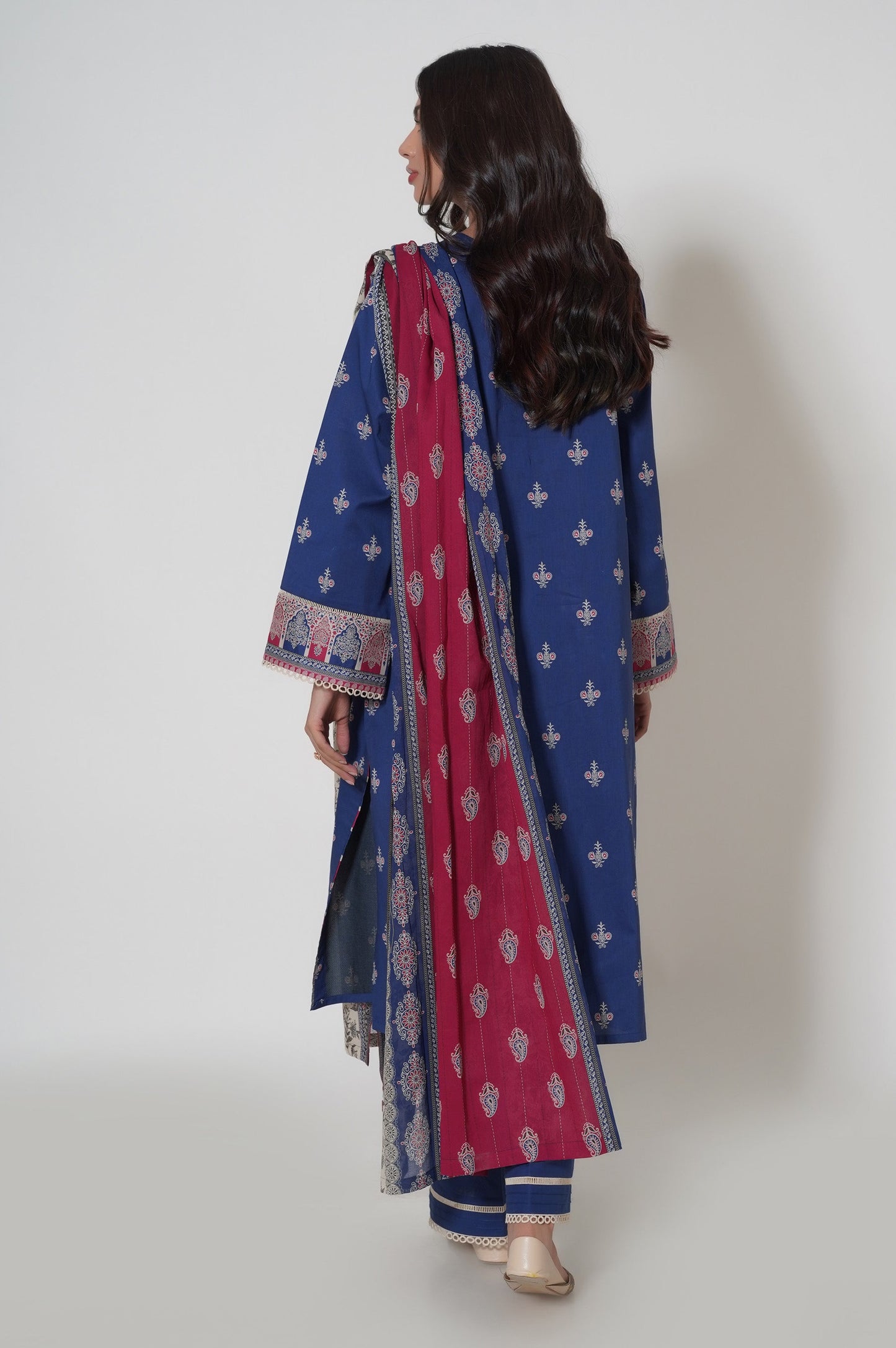 Stitched 3 Piece Cambric Suit