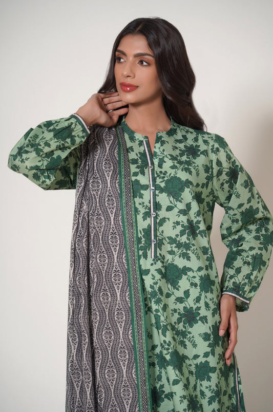Unstitched 3 Piece Printed Lawn Suit