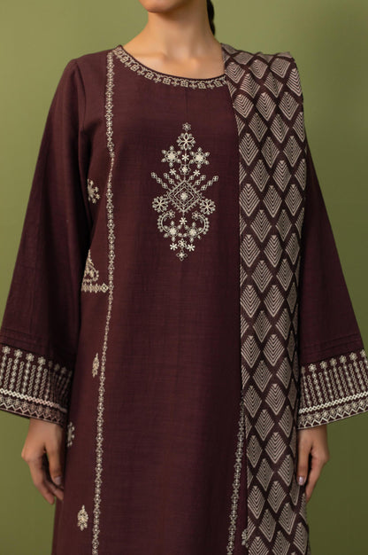 Stitched 3 Piece Embroidered Doria Suit