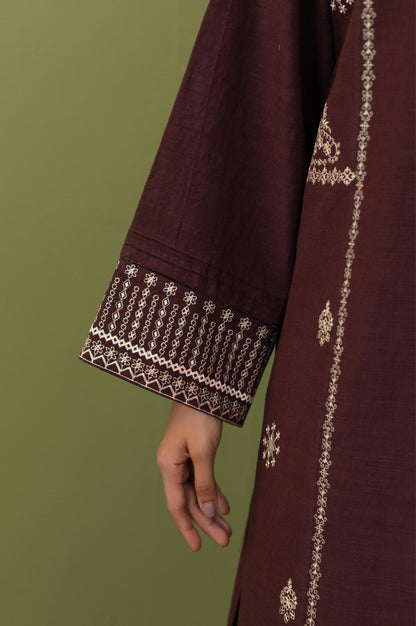 Unstitched 3 Piece Embroidered Doria Suit