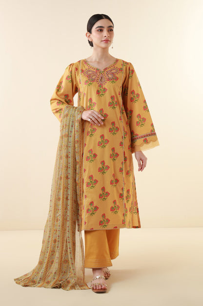 Stitched 3 Piece Printed Lawn Suit