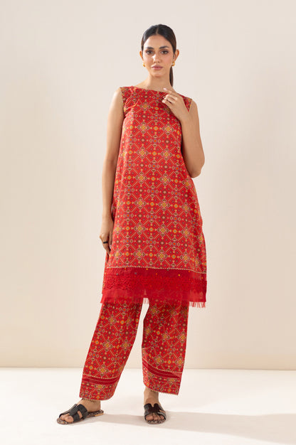 Unstitched 3 Piece Printed Lawn Suit