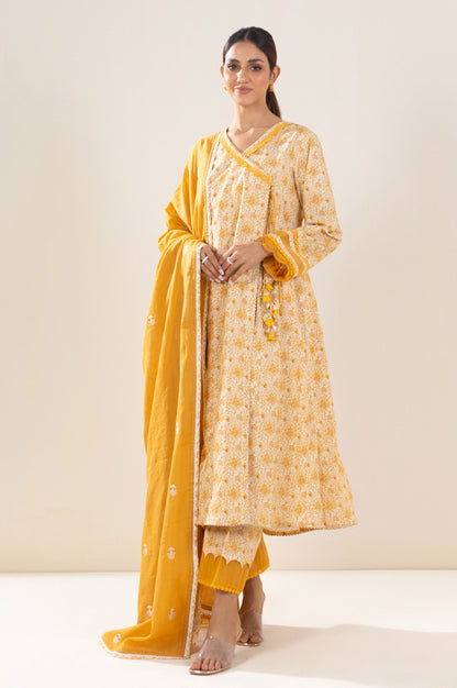 Unstitched 3 Piece Printed Lawn Suit