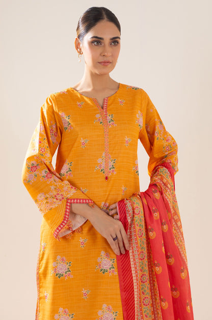 Stitched 3 Piece Printed Lawn Suit