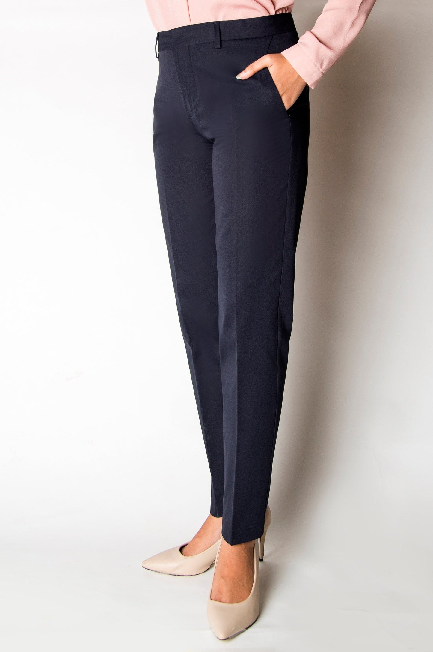 Straight Fit Formal Pants - Midnight Blue