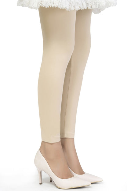 Basic Plain Tights - Beige