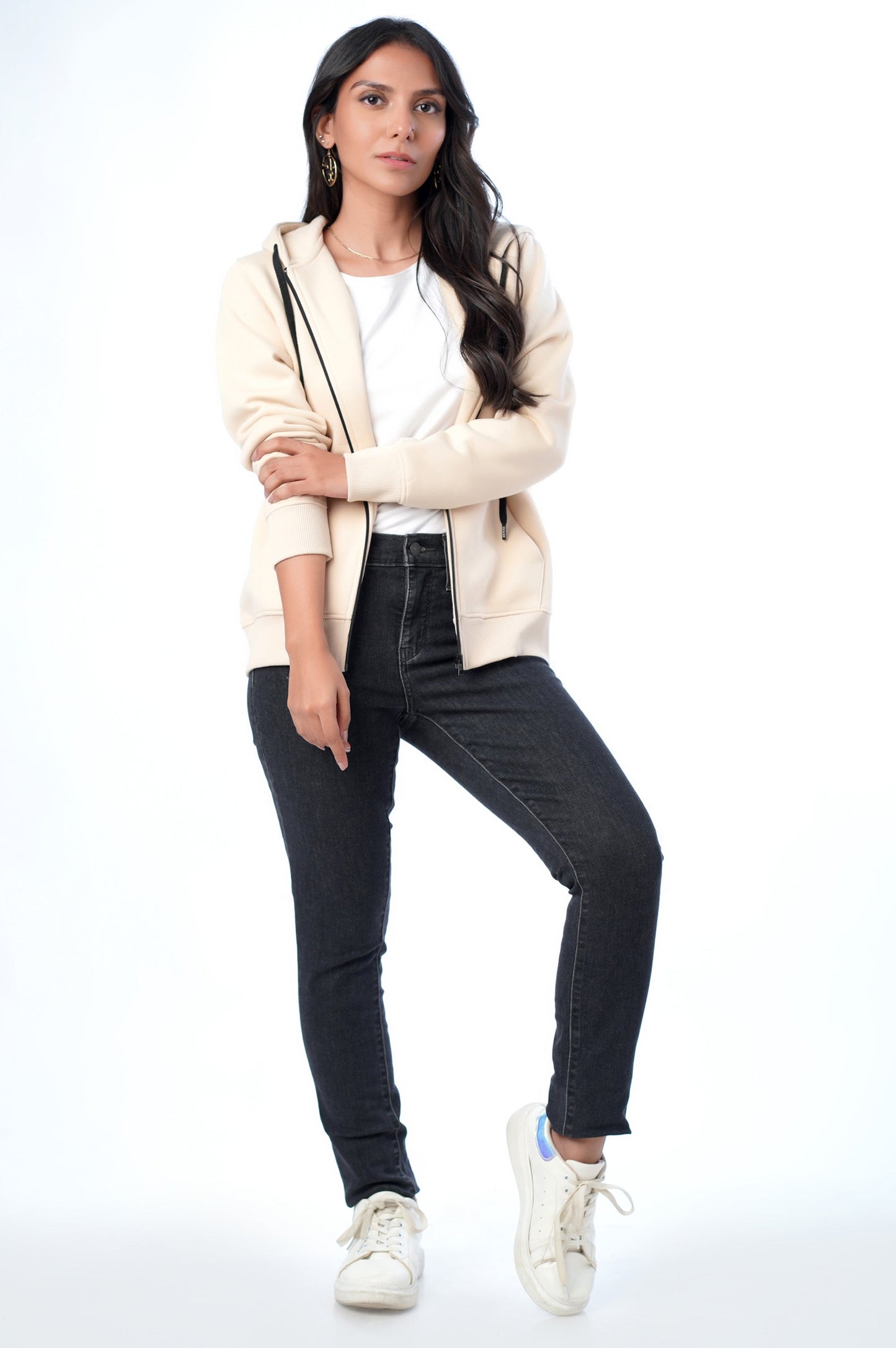 Regular Sleeve Hoody- Wheat